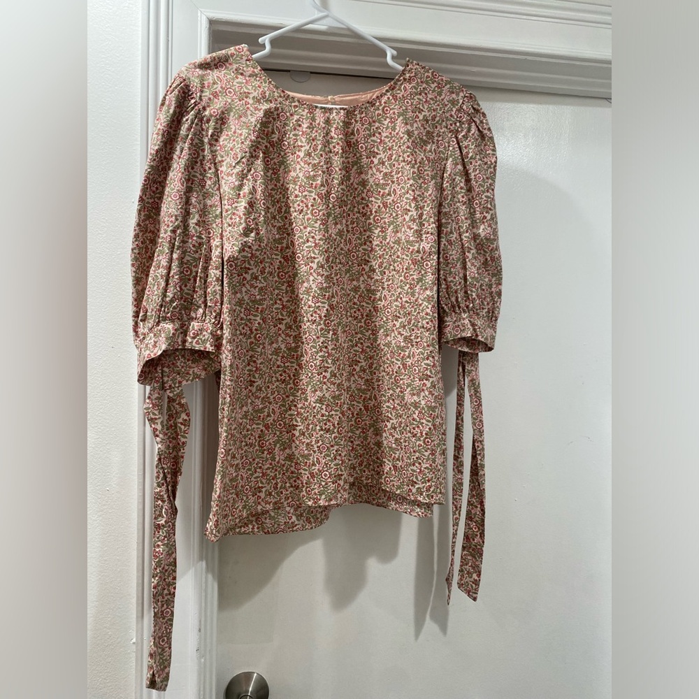 Hyacinth House pink floral blouse. Sz XL. NWOT.